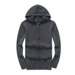 ralph lauren polo pull lambswool hoodie pony gris